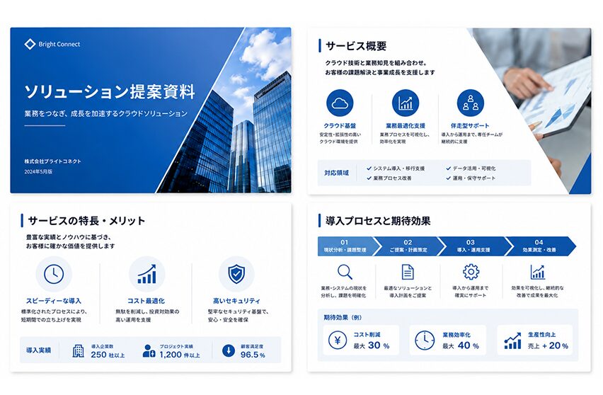 営業・提案資料制作例